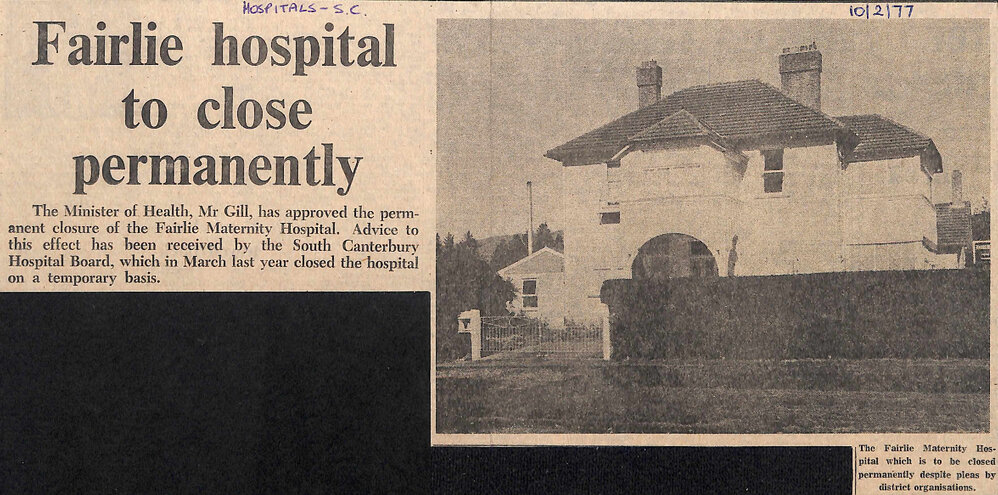 Fairlie hospital to close permanently