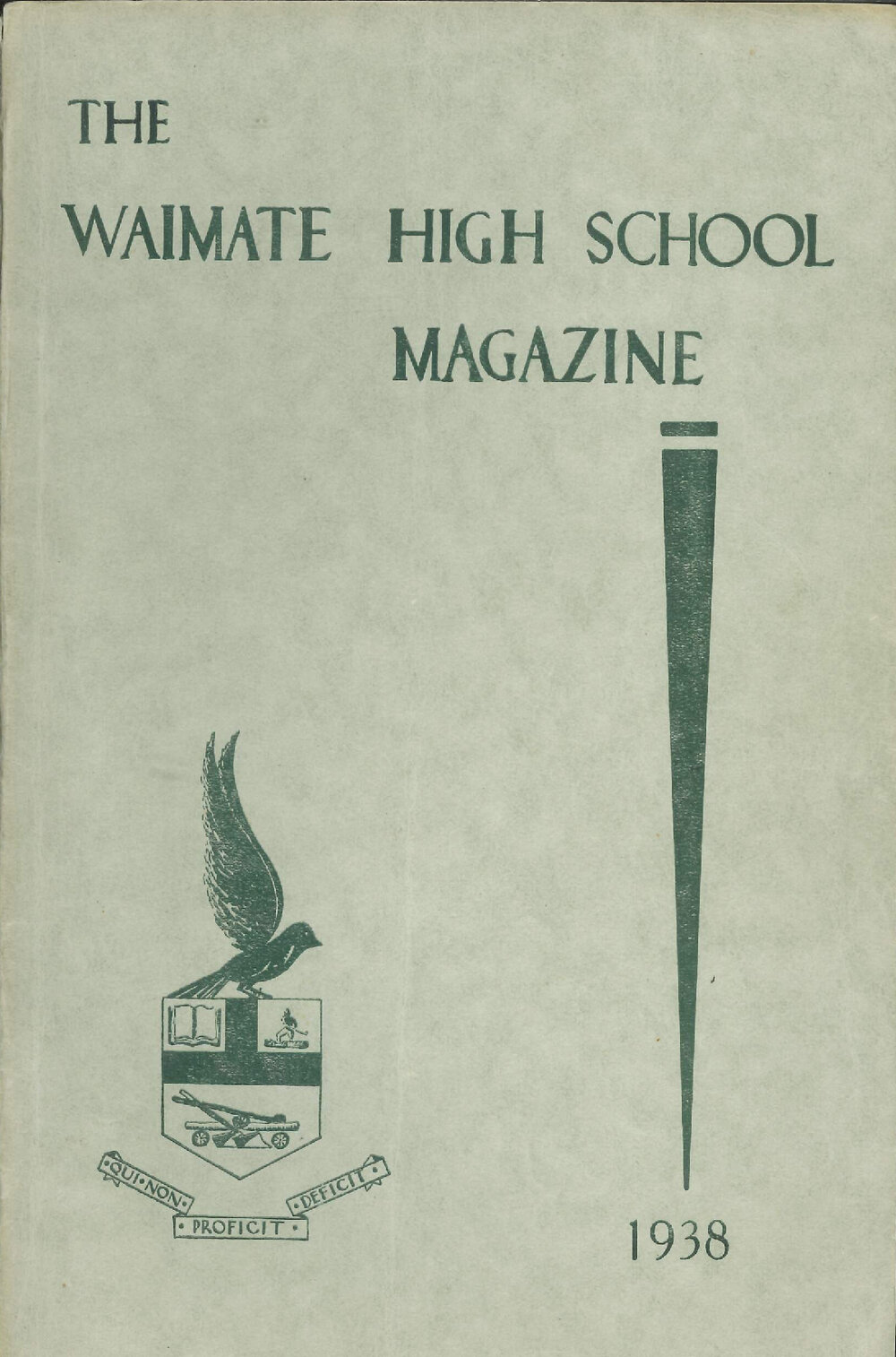 The Waimate High School magazine 1938