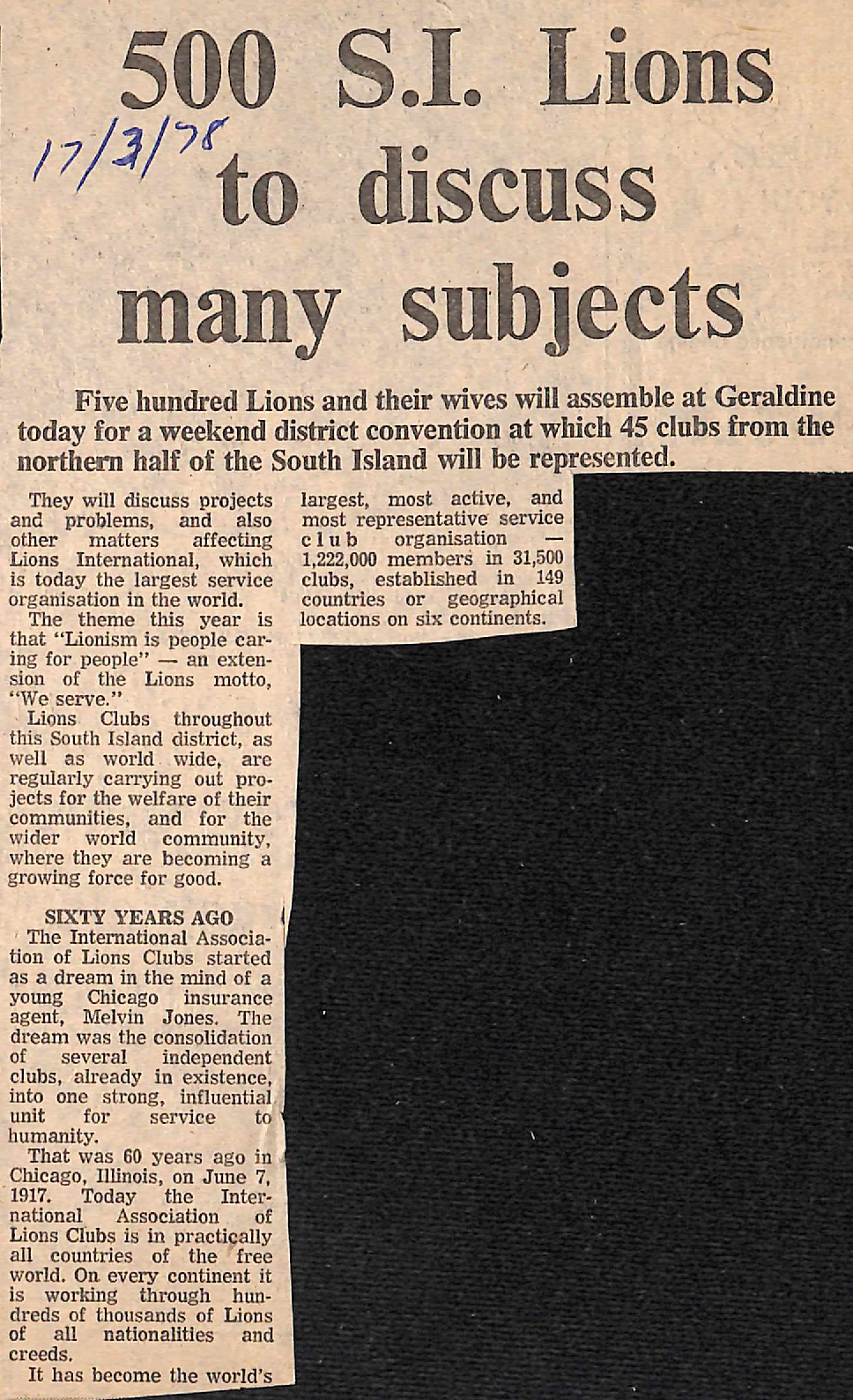 500 SI Lions to discuss many subjects