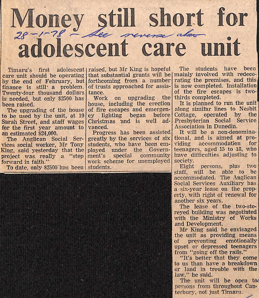 Money still short for adolescent care unit