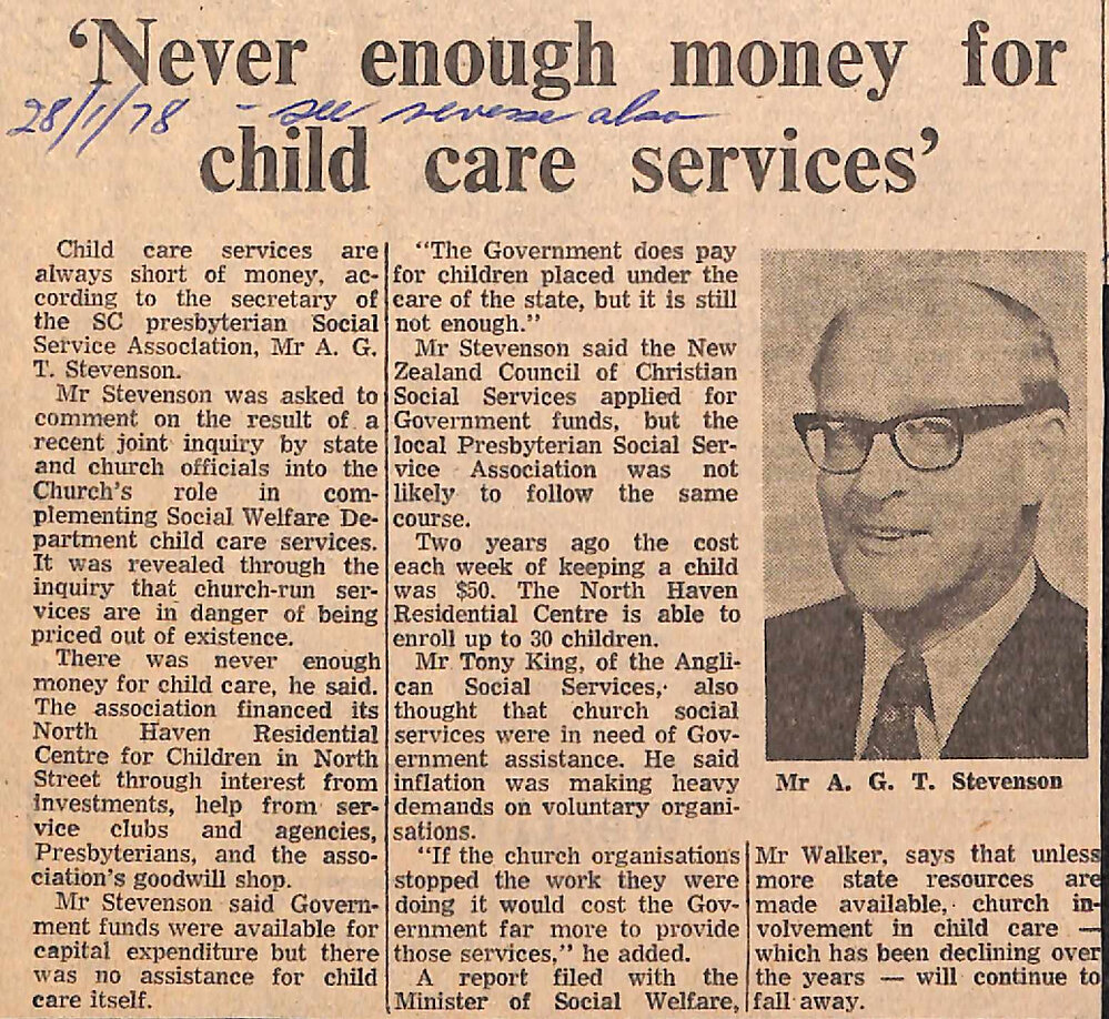  'Never enough money for child care services'