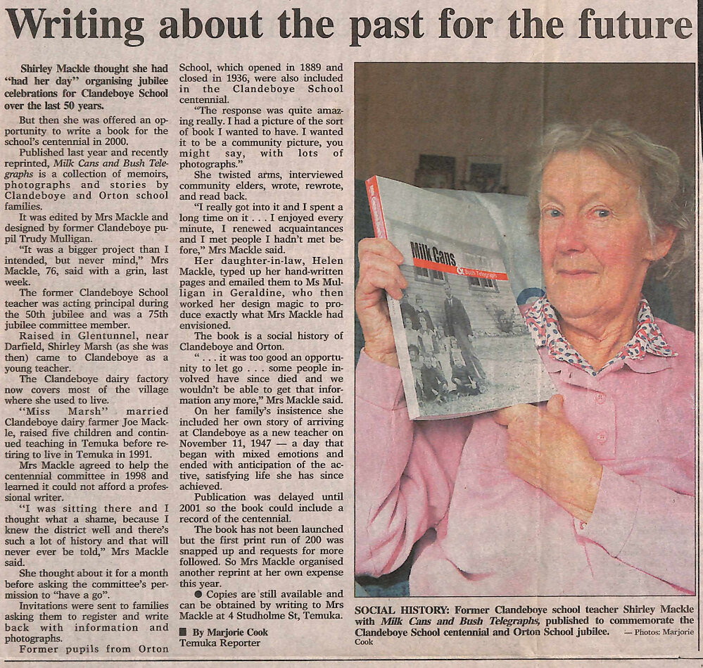 Writing about the past for the future