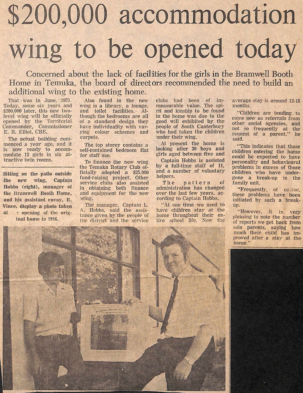 $200,000 accommodation wing to be opened today