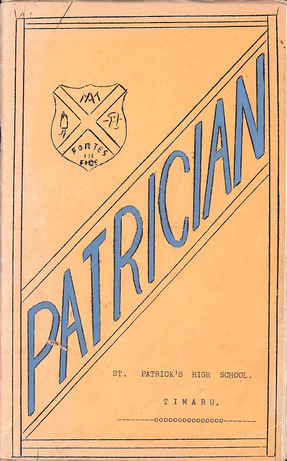 The Patrician: St Patrick's High School Timaru 1952 Vol. 1 No.3