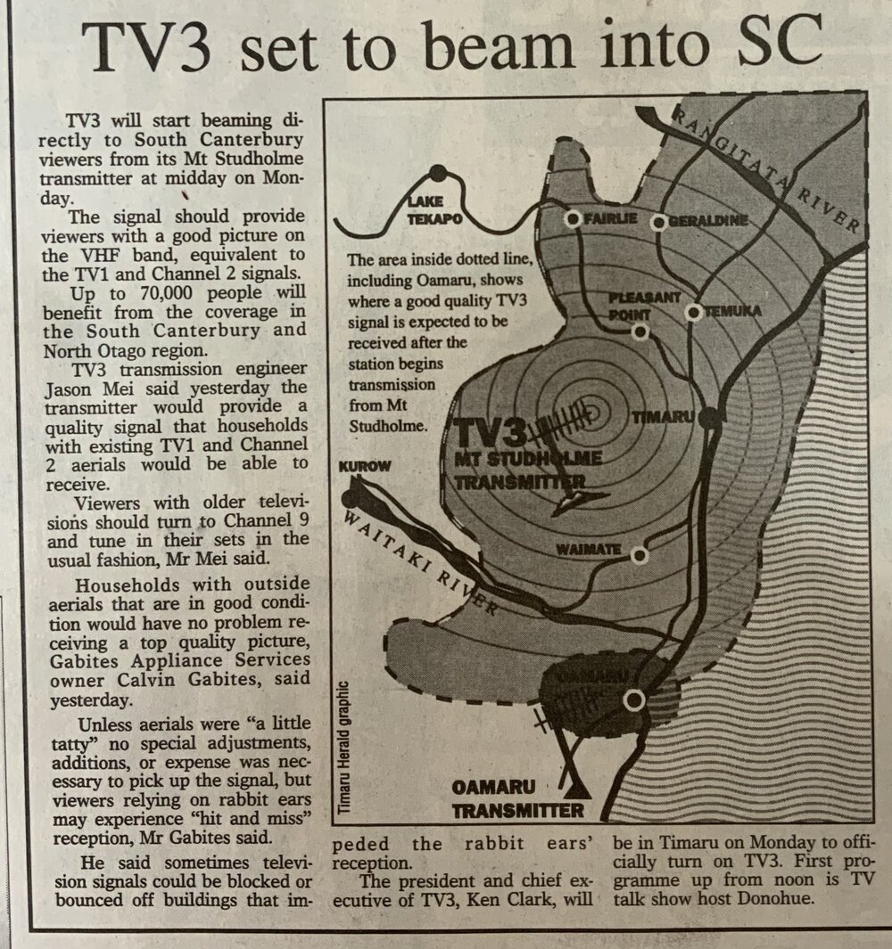 TV3 set to beam into SC