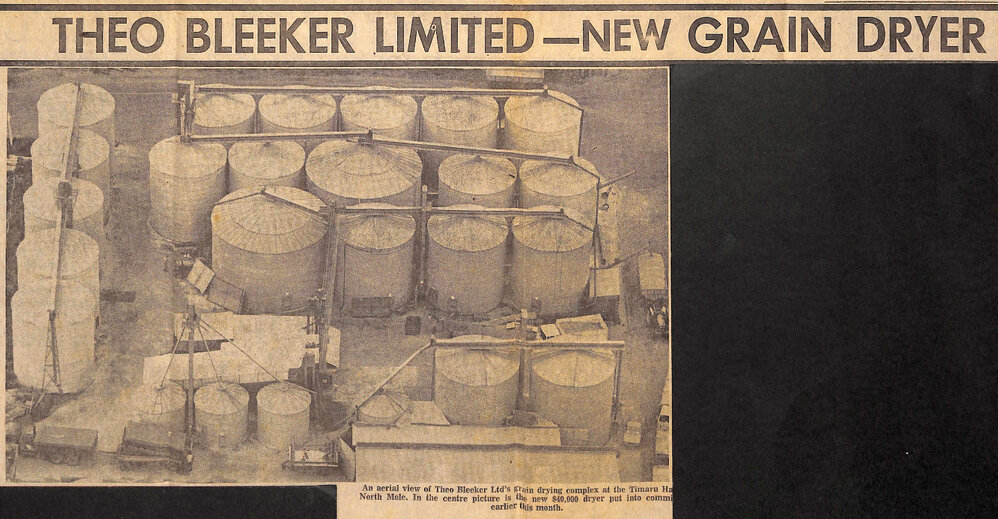Theo Bleeker Limited - New Grain Dryer: Country's only private grain dryer operates from Timaru wharf