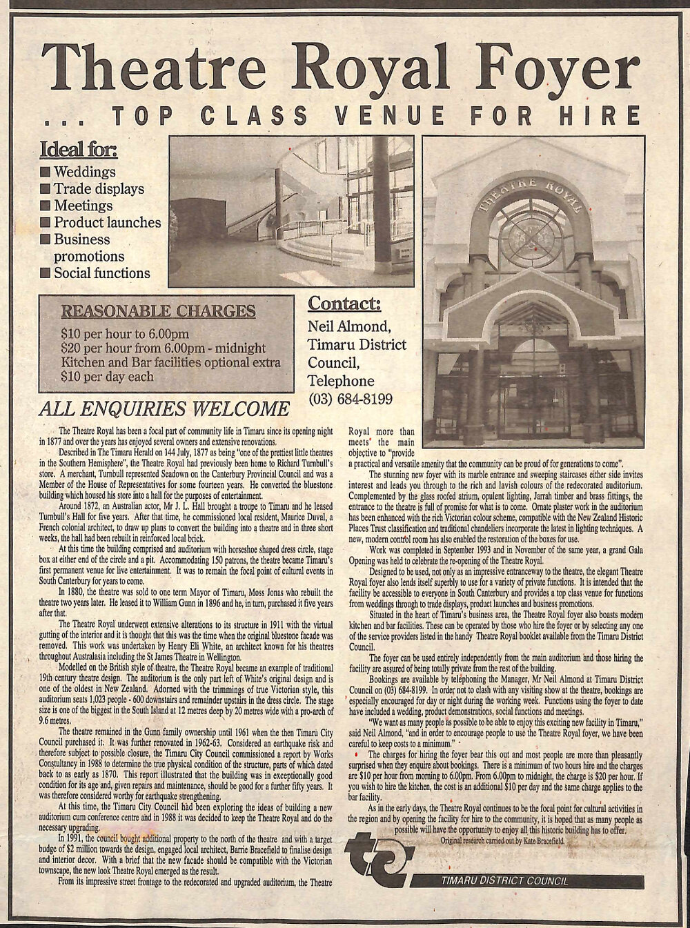 Theatre Royal Foyer&hellip; top class venue for hire