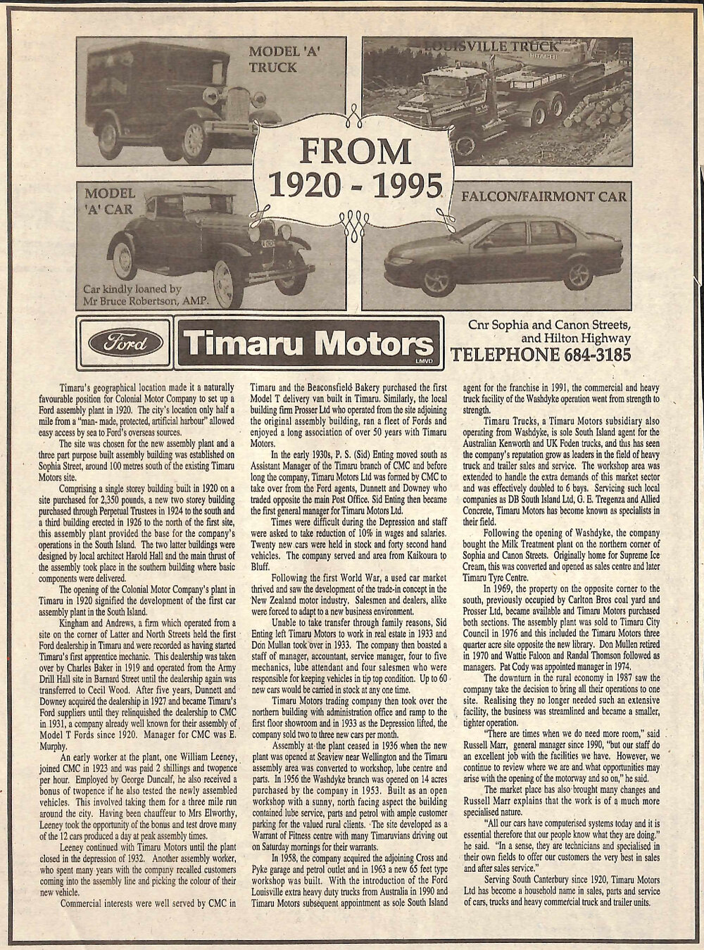 Timaru Motors advertising promotion