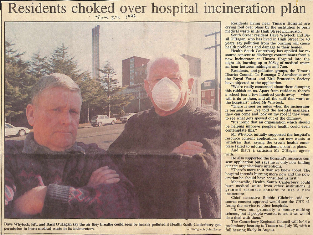 Residents choked over hospital incineration plan