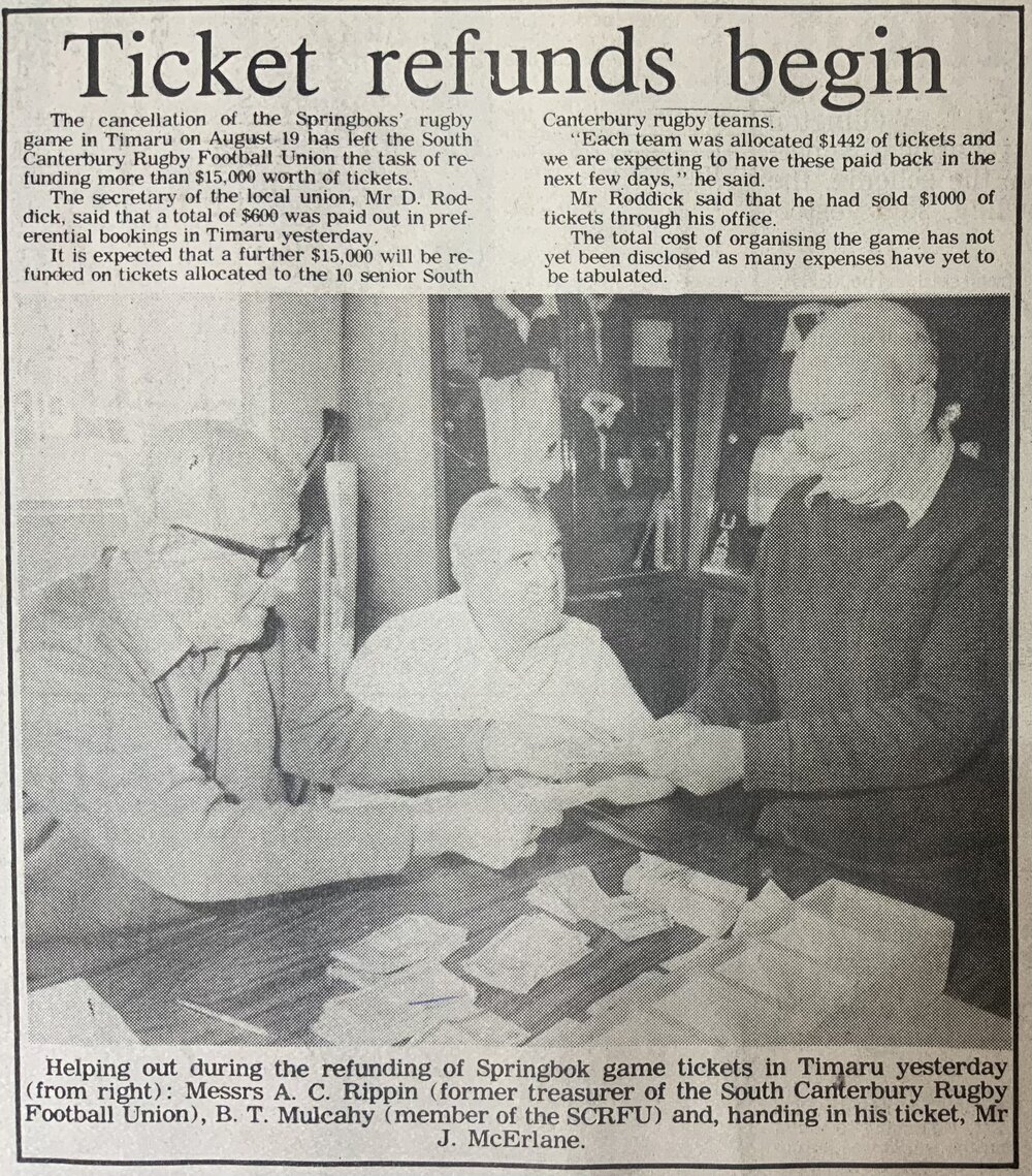 Ticket refunds begin