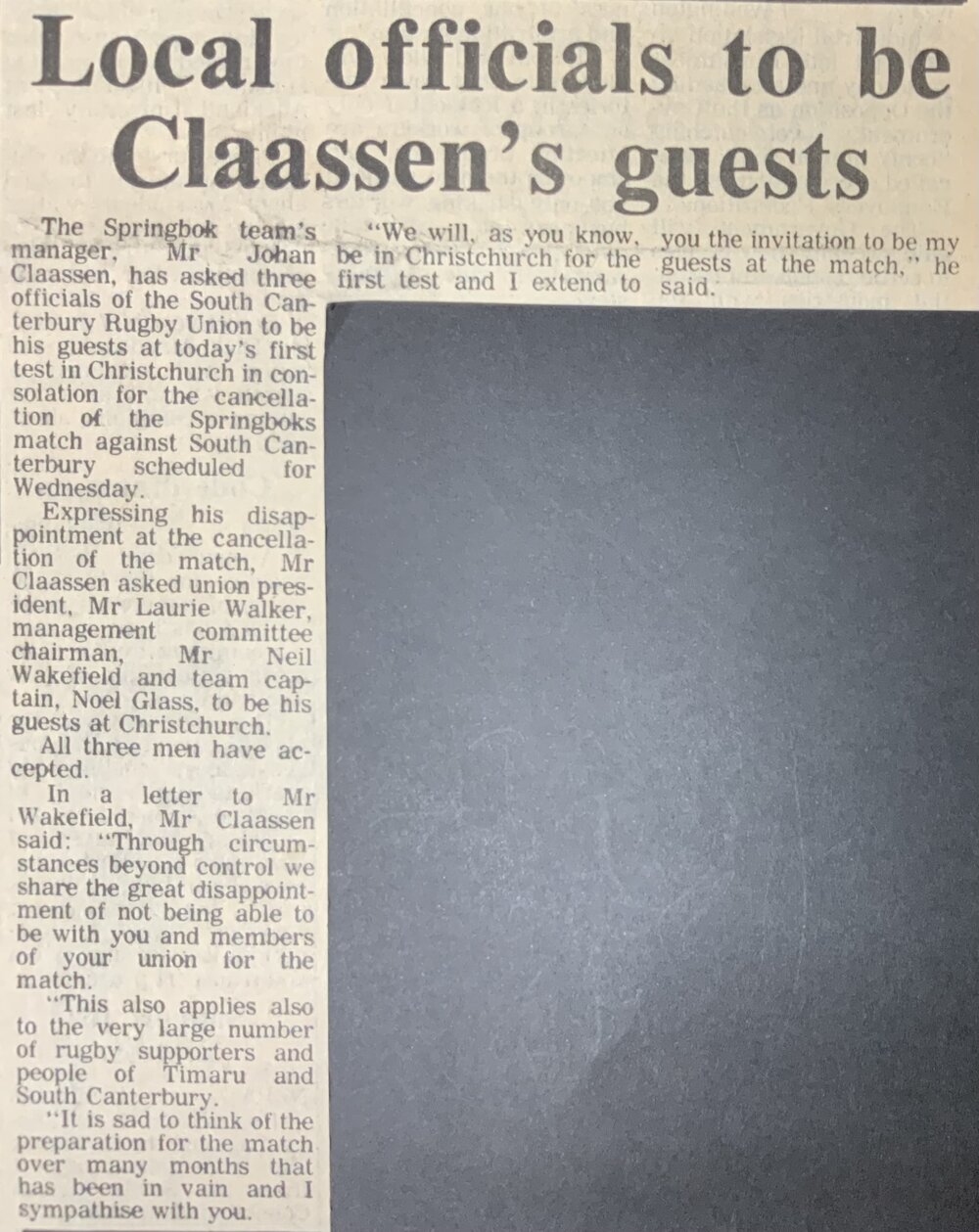 Local officials to be Claassen's guests