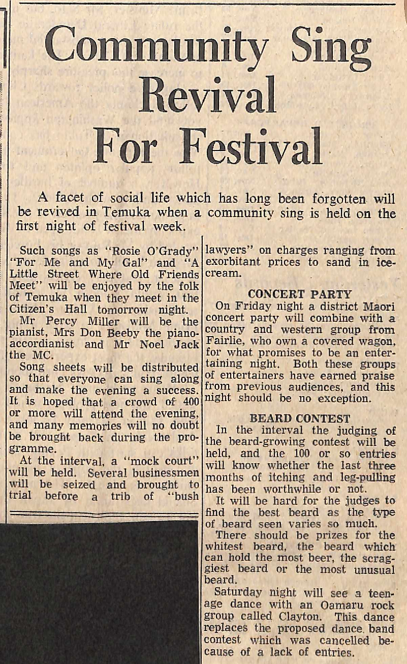 Community Sing Revival For Festival