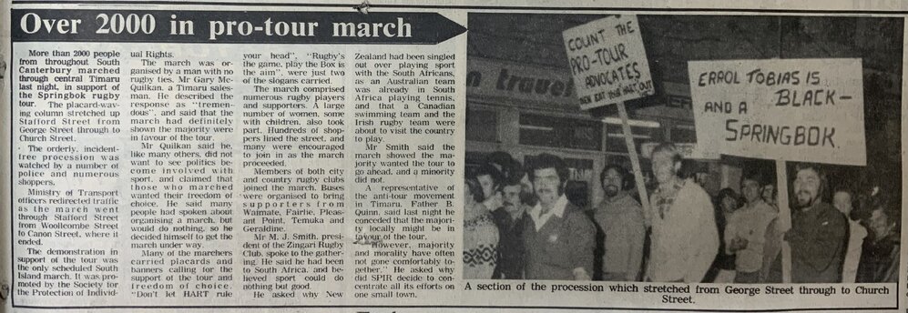 Over 2000 in pro-tour march