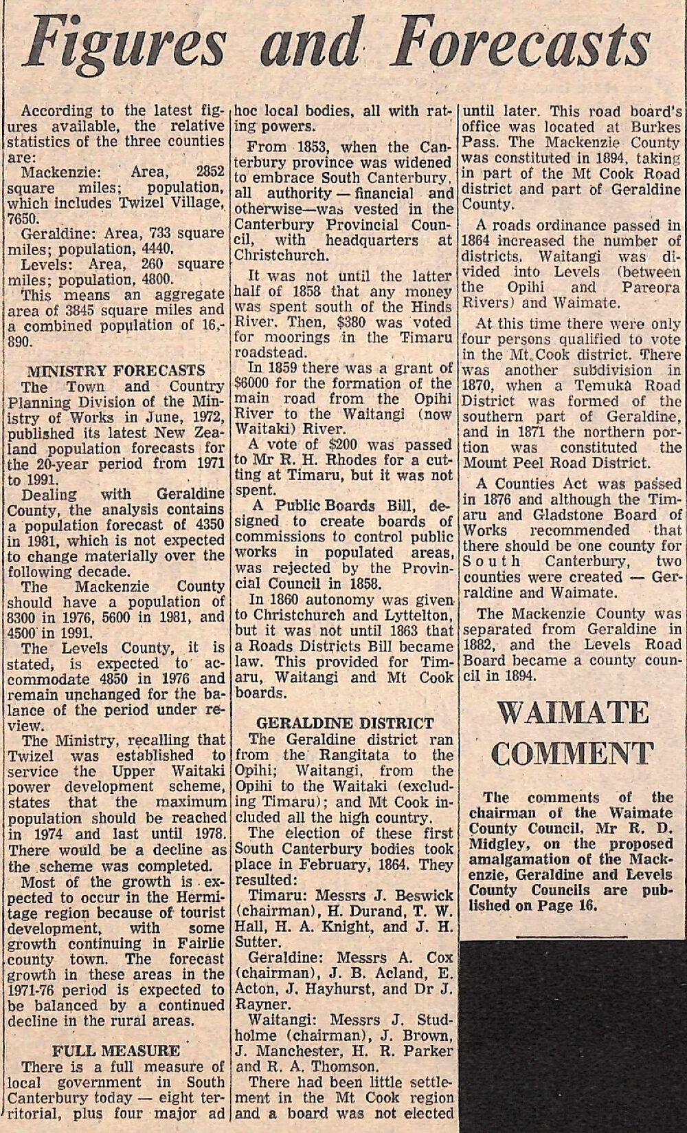 Figures and Forecasts