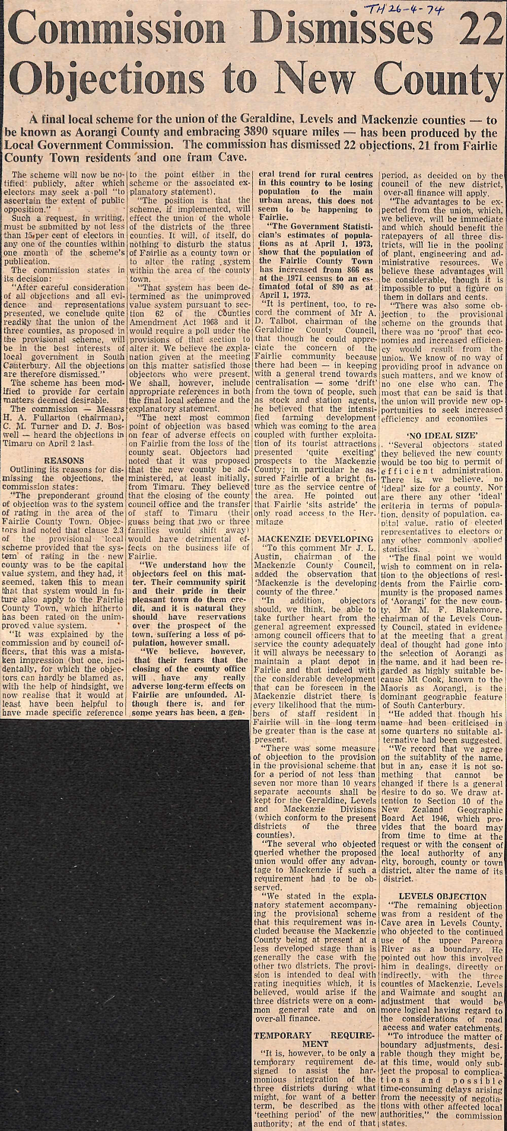 Commission Dismisses 22 Objections to New County