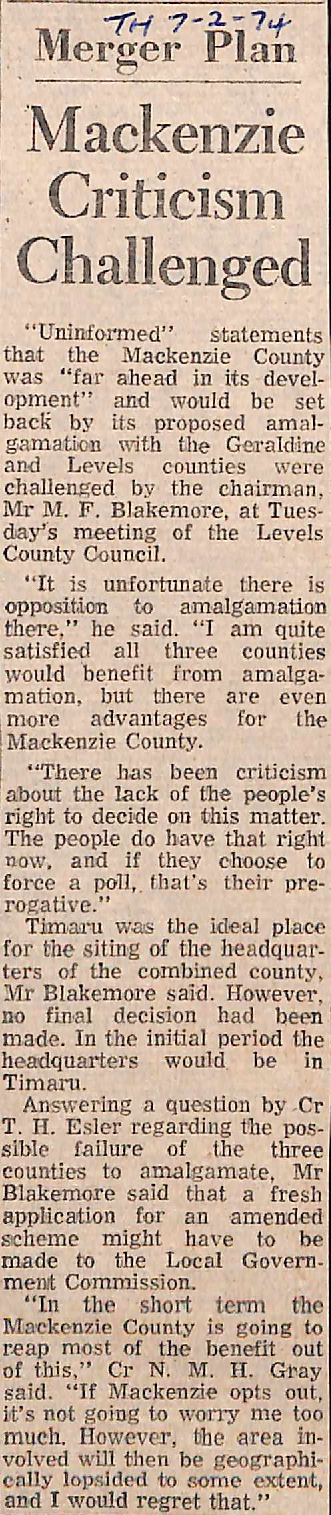 Merger Plan: Mackenzie Criticism Challenged