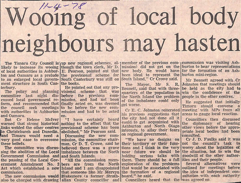 Wooing of local body neighbours may hasten