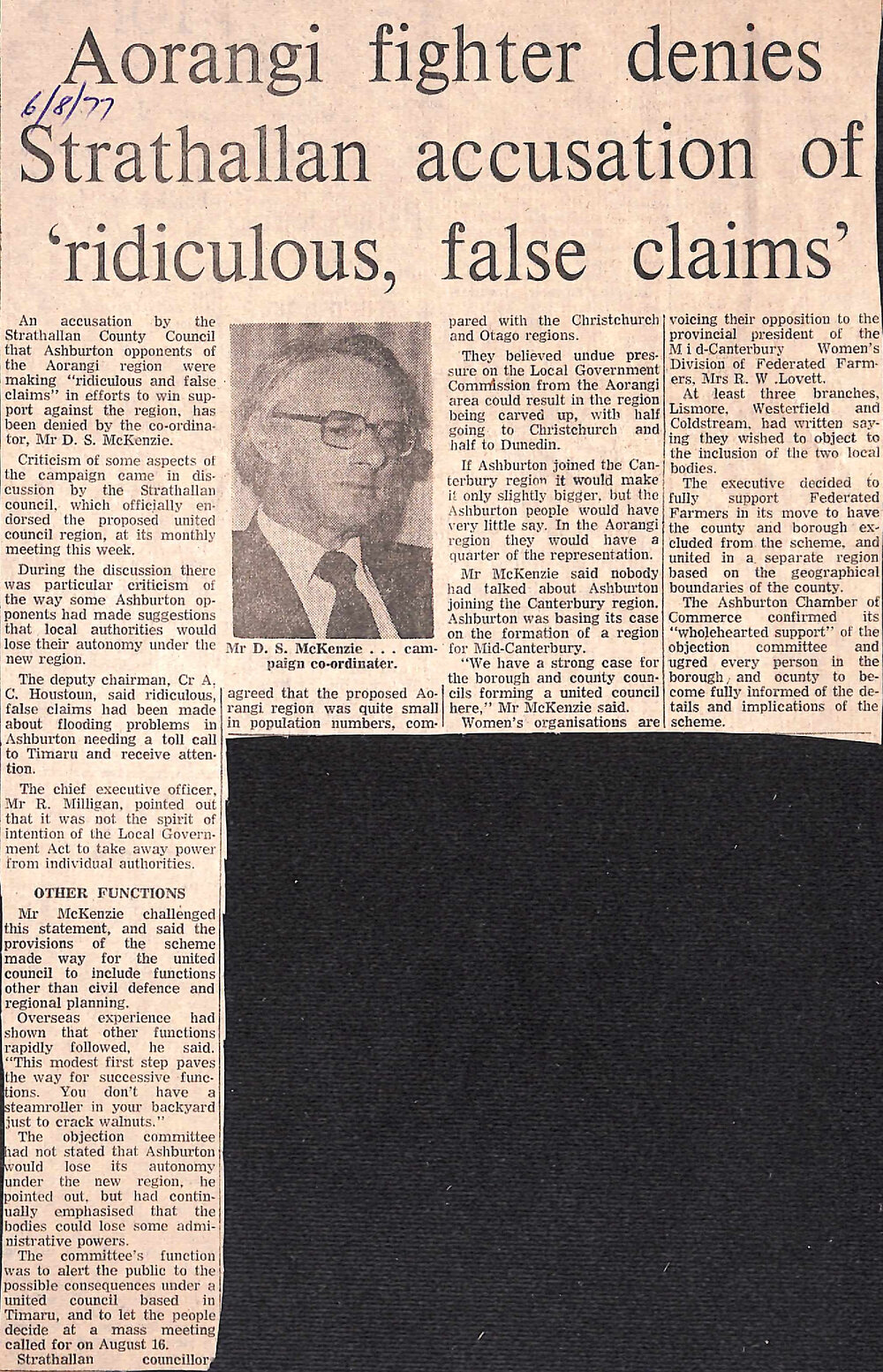 Aorangi fighter denies Strathallan accusation of 'ridiculous, false claims'