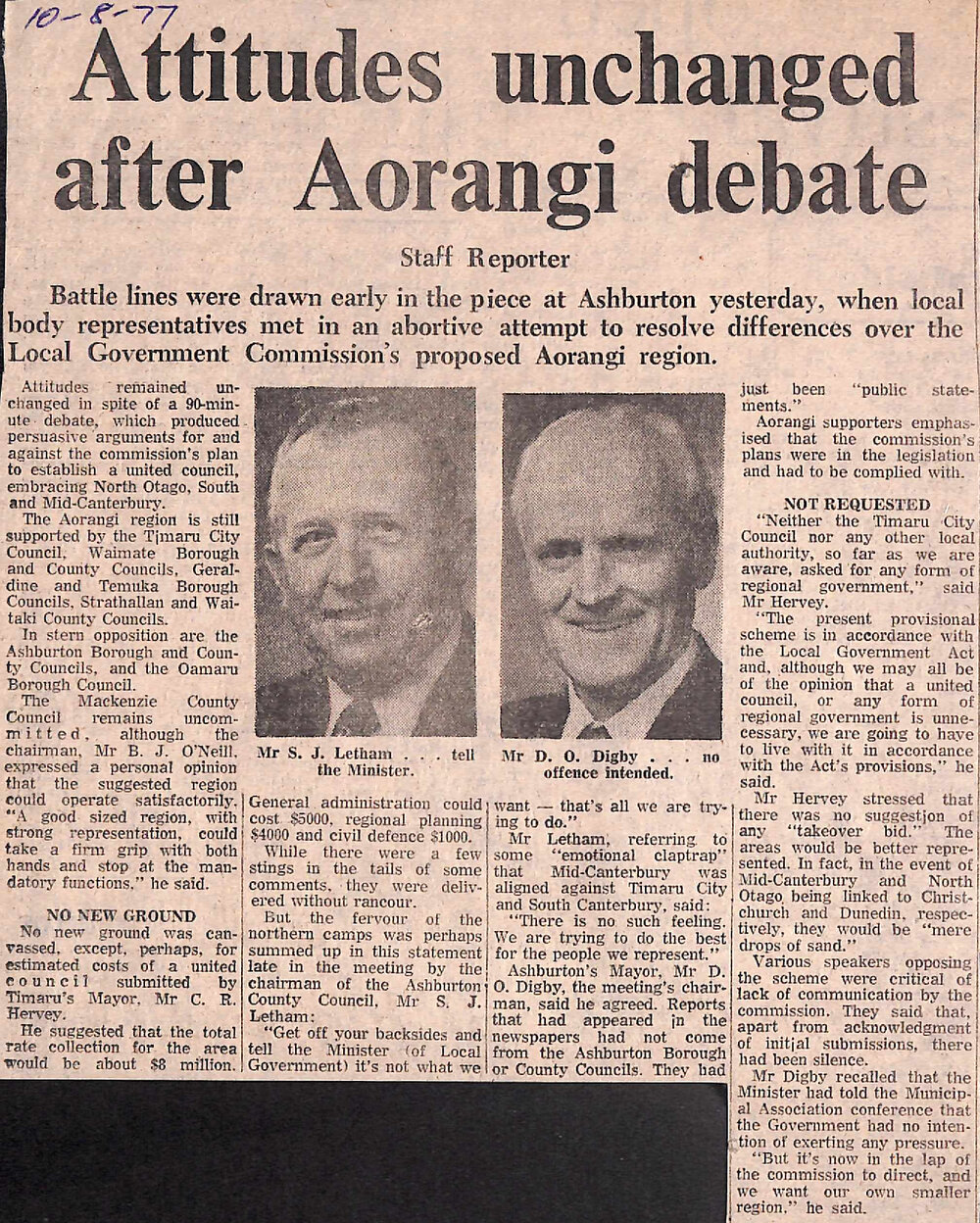 Attitudes unchanged after Aorangi debate