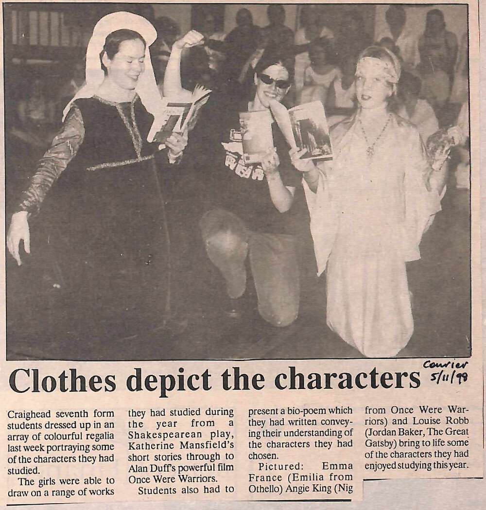 Clothes depict the characters