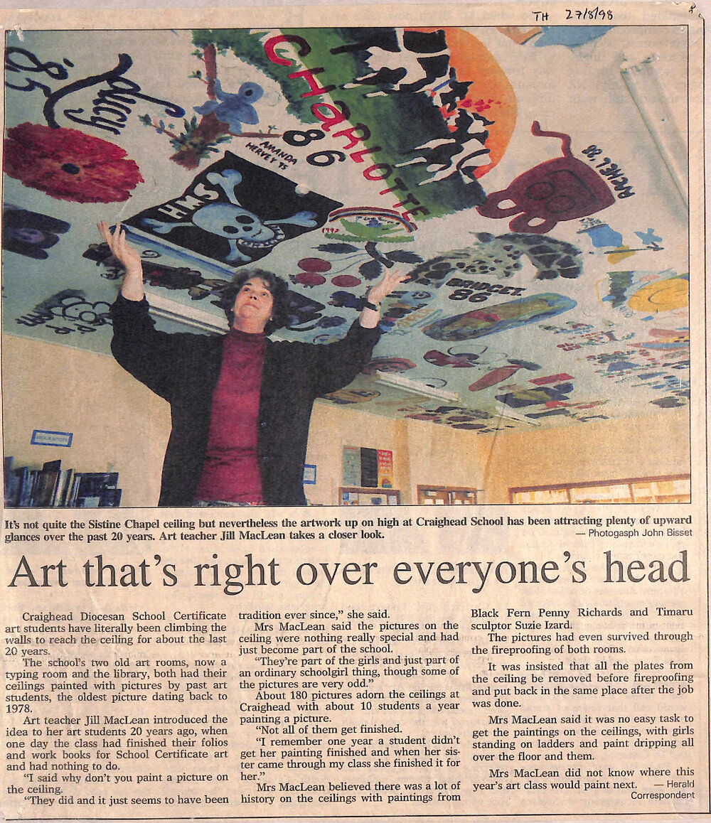 Art that's right over everyone's head