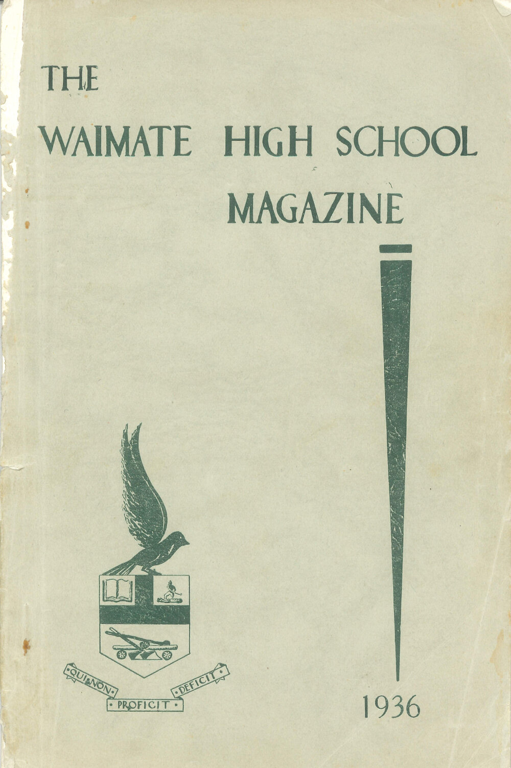 The Waimate High School magazine 1936