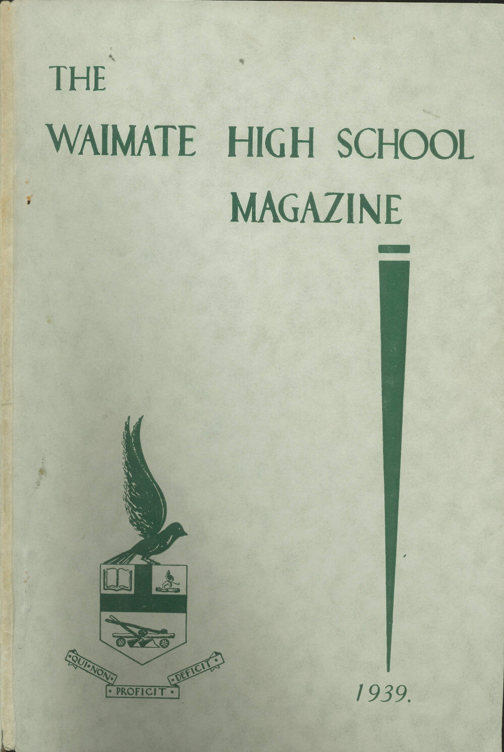 The Waimate High School magazine 1939