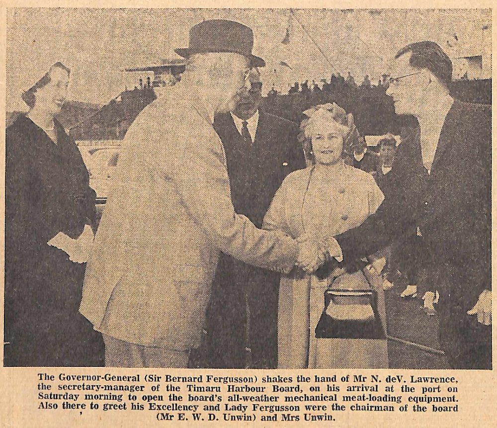 Governor-General Opens &pound;385,000 Meat Loaders