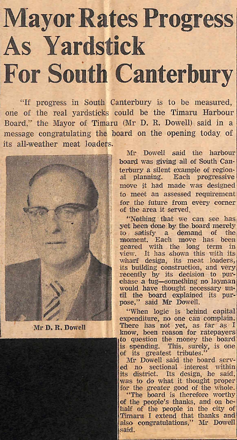 Mayor Rates Progress As Yardstick For South Canterbury