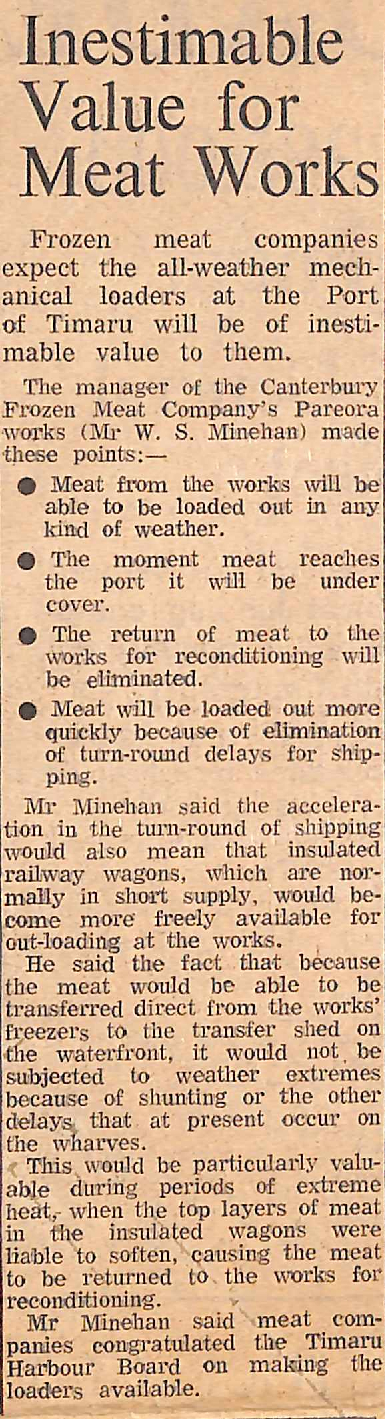 Inestimable Value for Meat Works