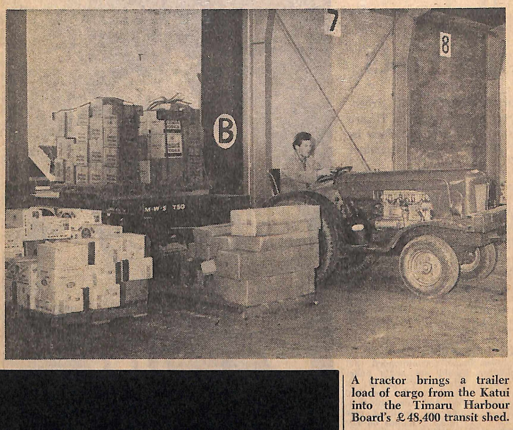 New Unloading System, First Cargo Moved Into Transit Shed
