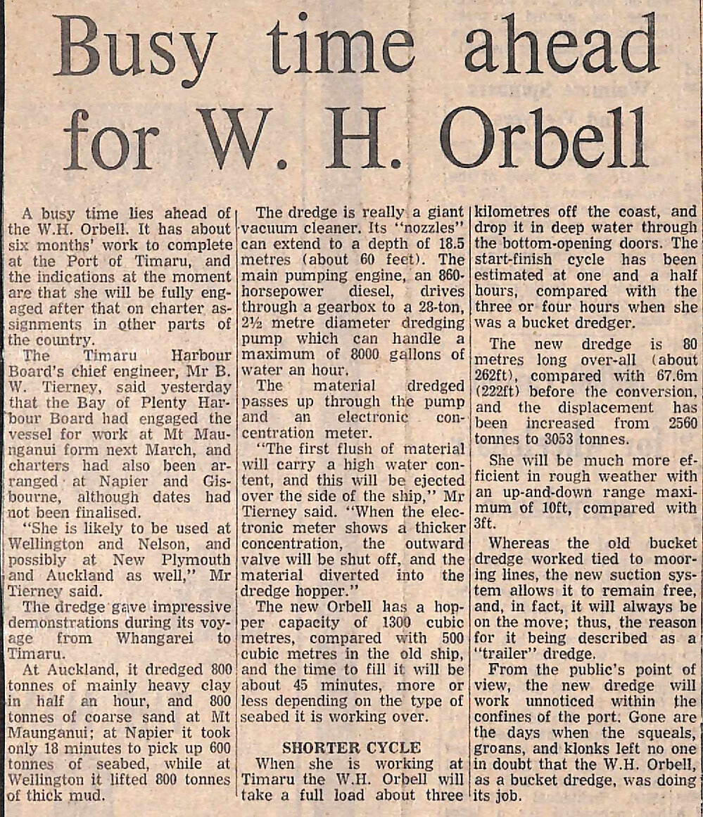 Busy time ahead for W H Orbell