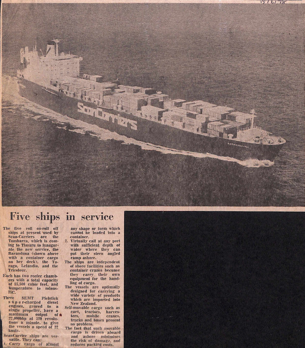 Five ships in service