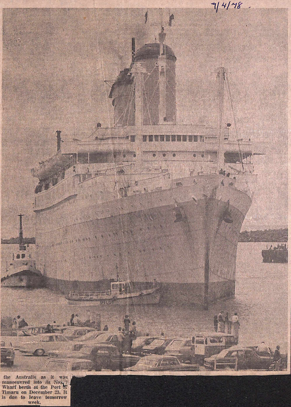 Cruise ship sold: Australis to end four-month lay-up at Timaru