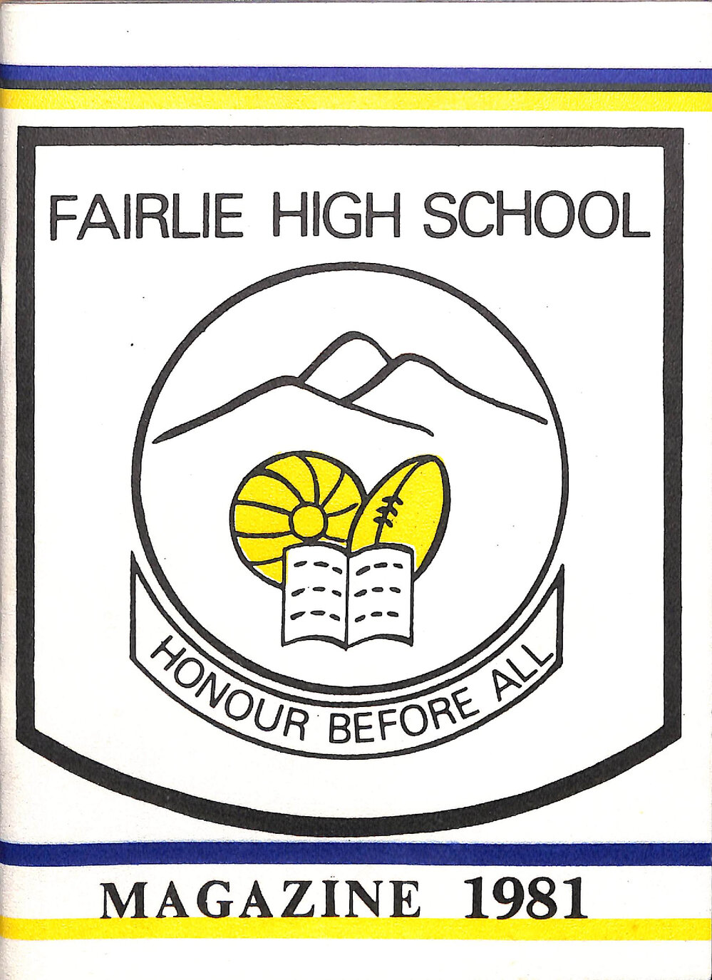Fairlie High School magazine 1981