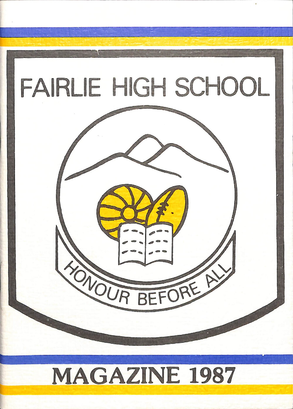 Fairlie High School magazine 1987