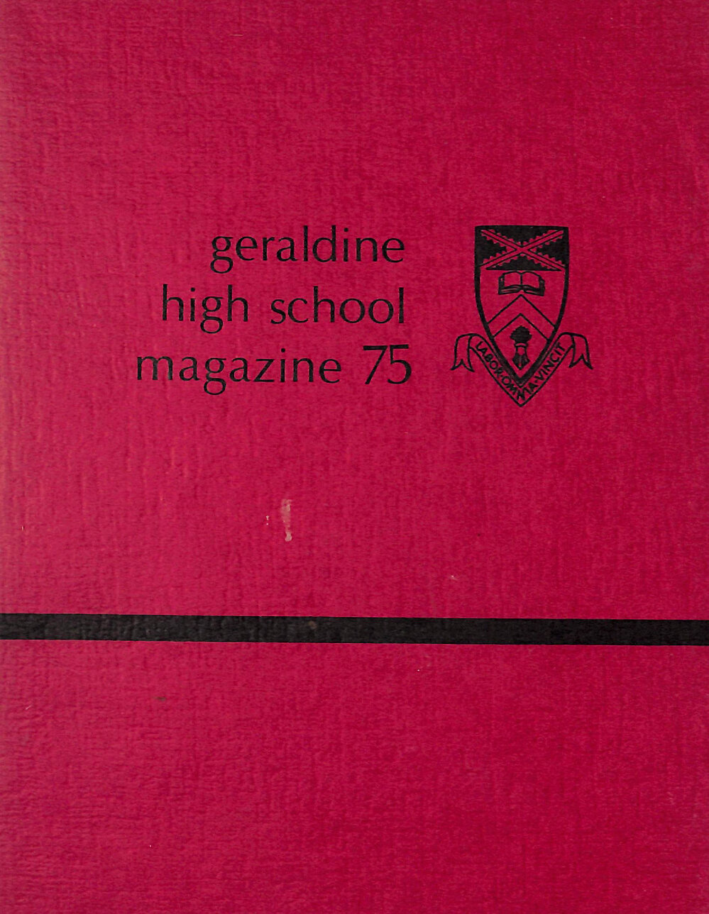Geraldine High School magazine 1975
