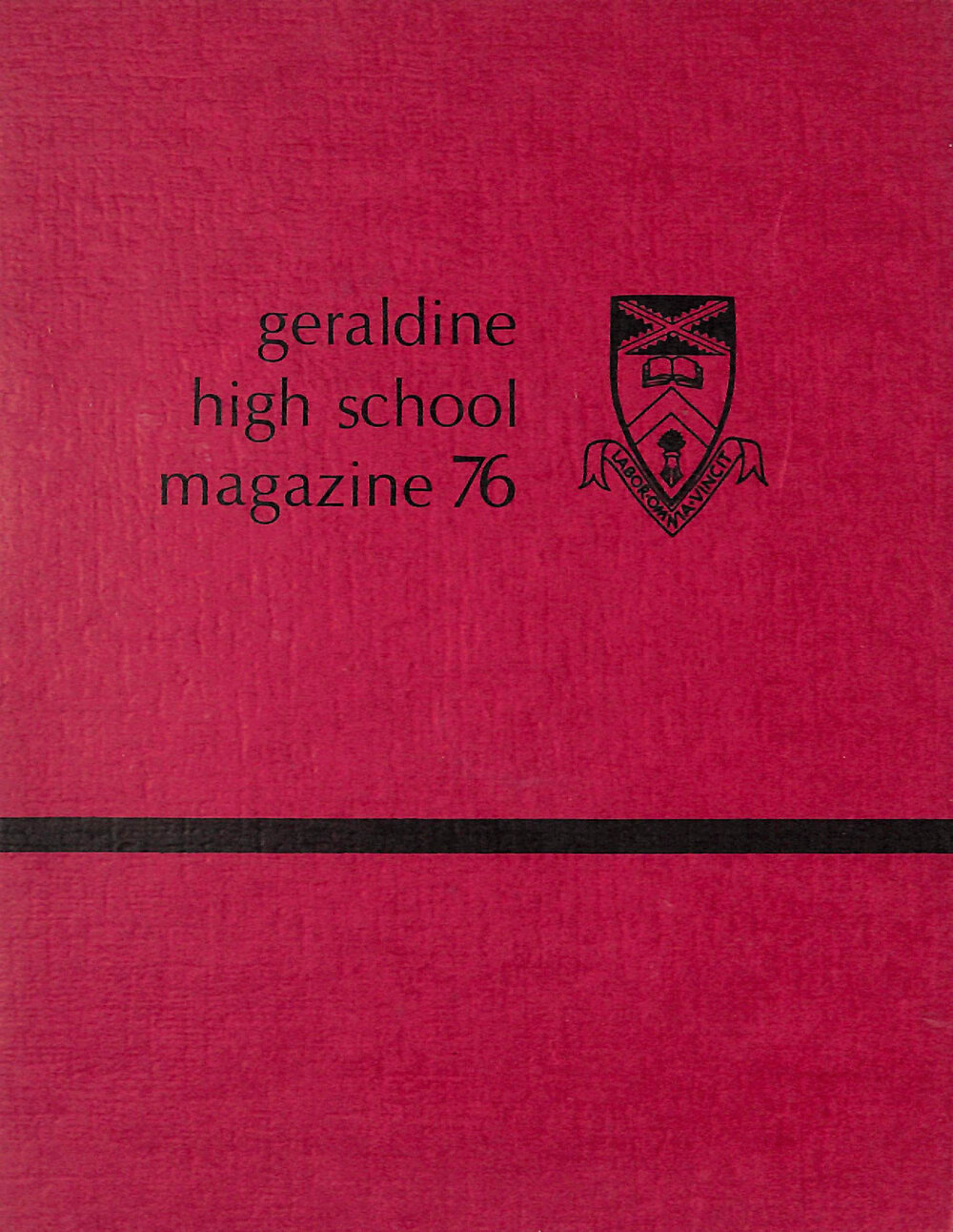Geraldine High School magazine 1976