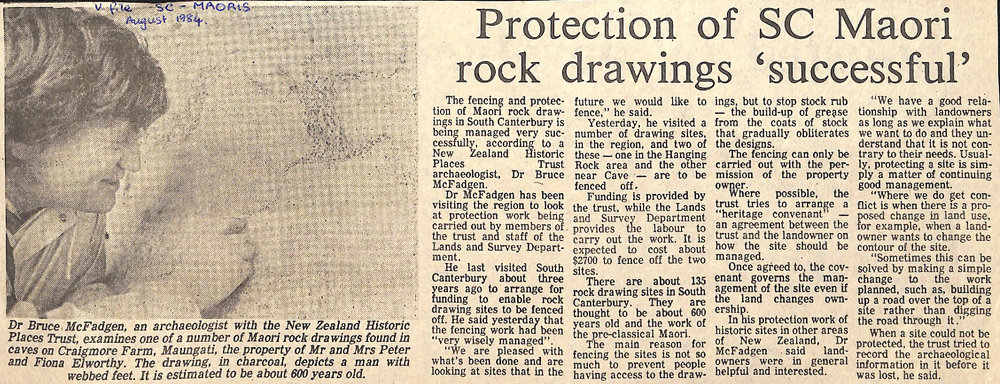 Protection of SC Maori rock drawings 'successful'