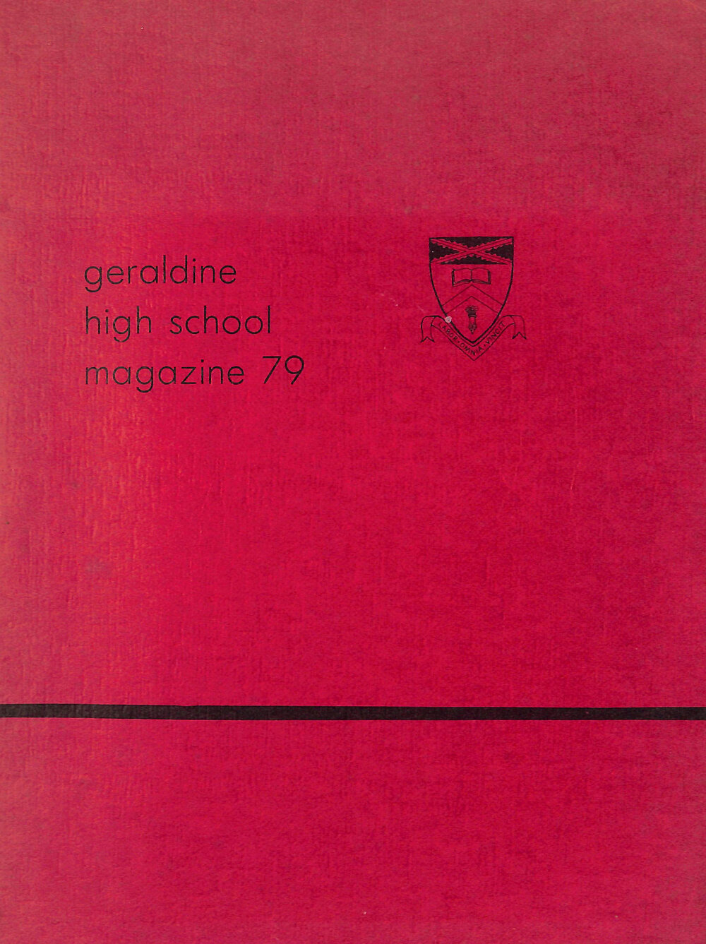 Geraldine High School magazine 1979