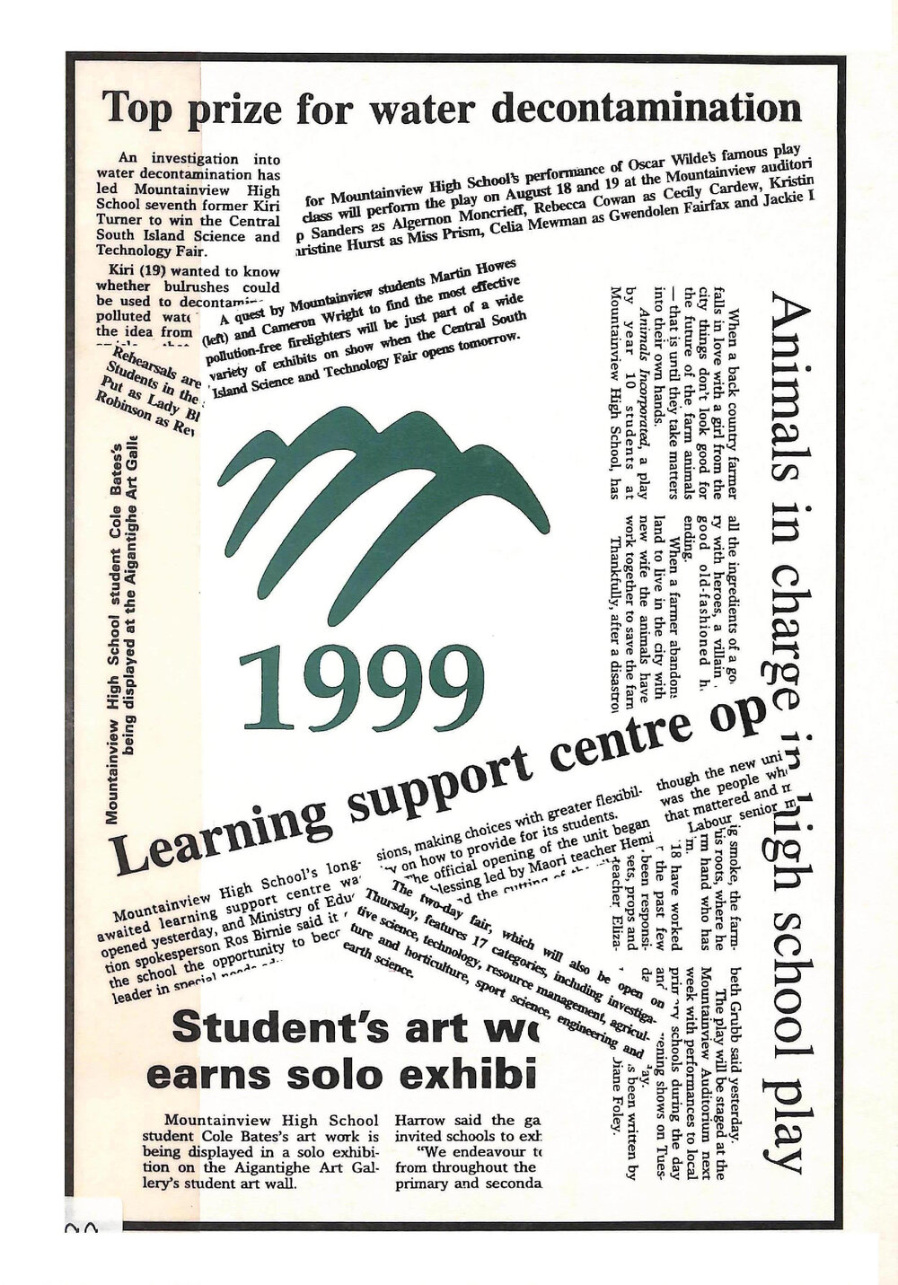 Mountainview High School magazine 1999