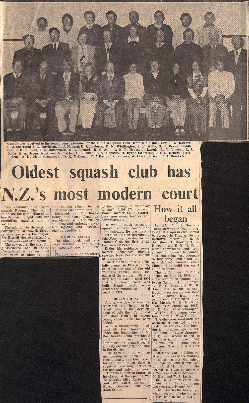Oldest squash club has NZ's most modern court