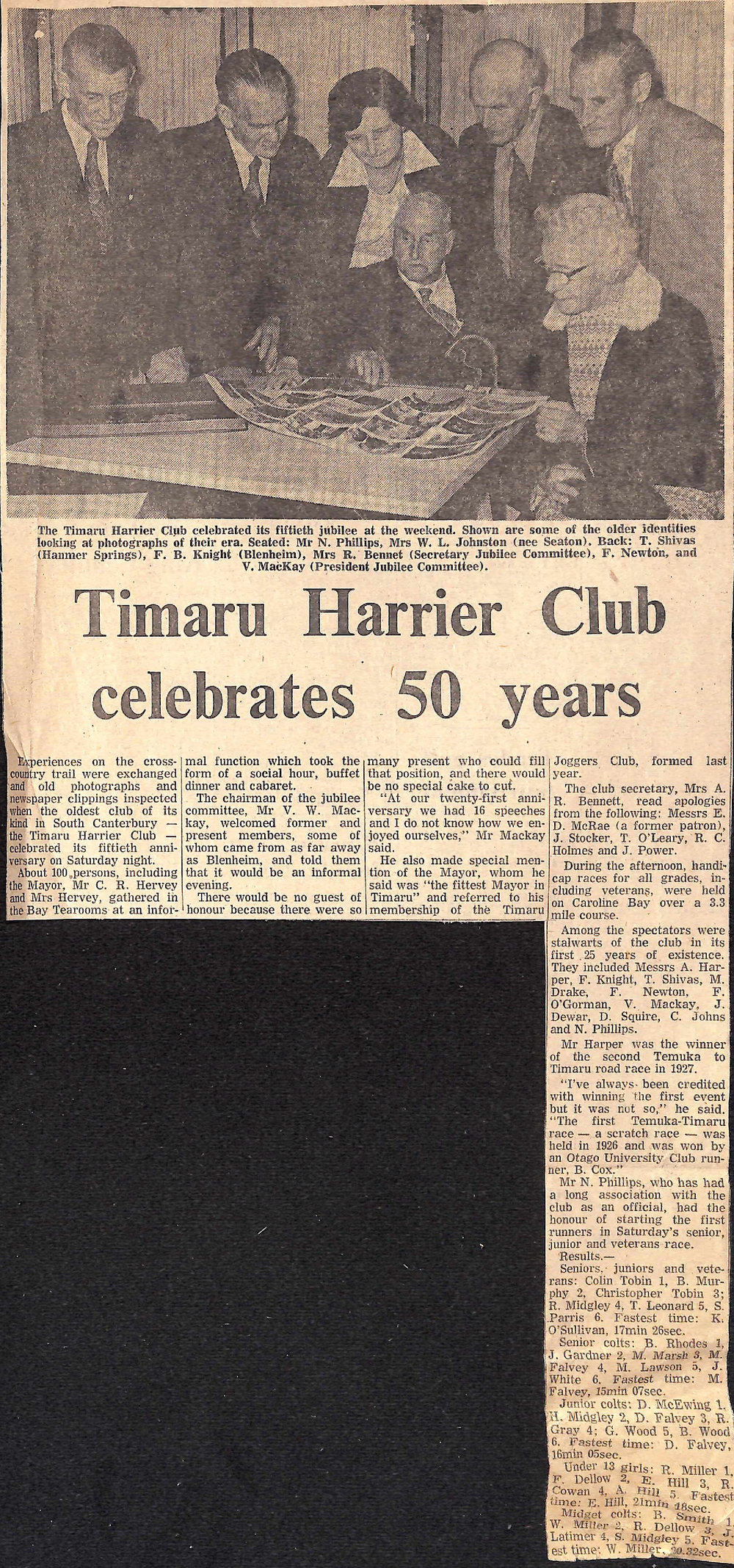 Timaru Harrier Club celebrates 50 years | Aoraki Heritage Collection