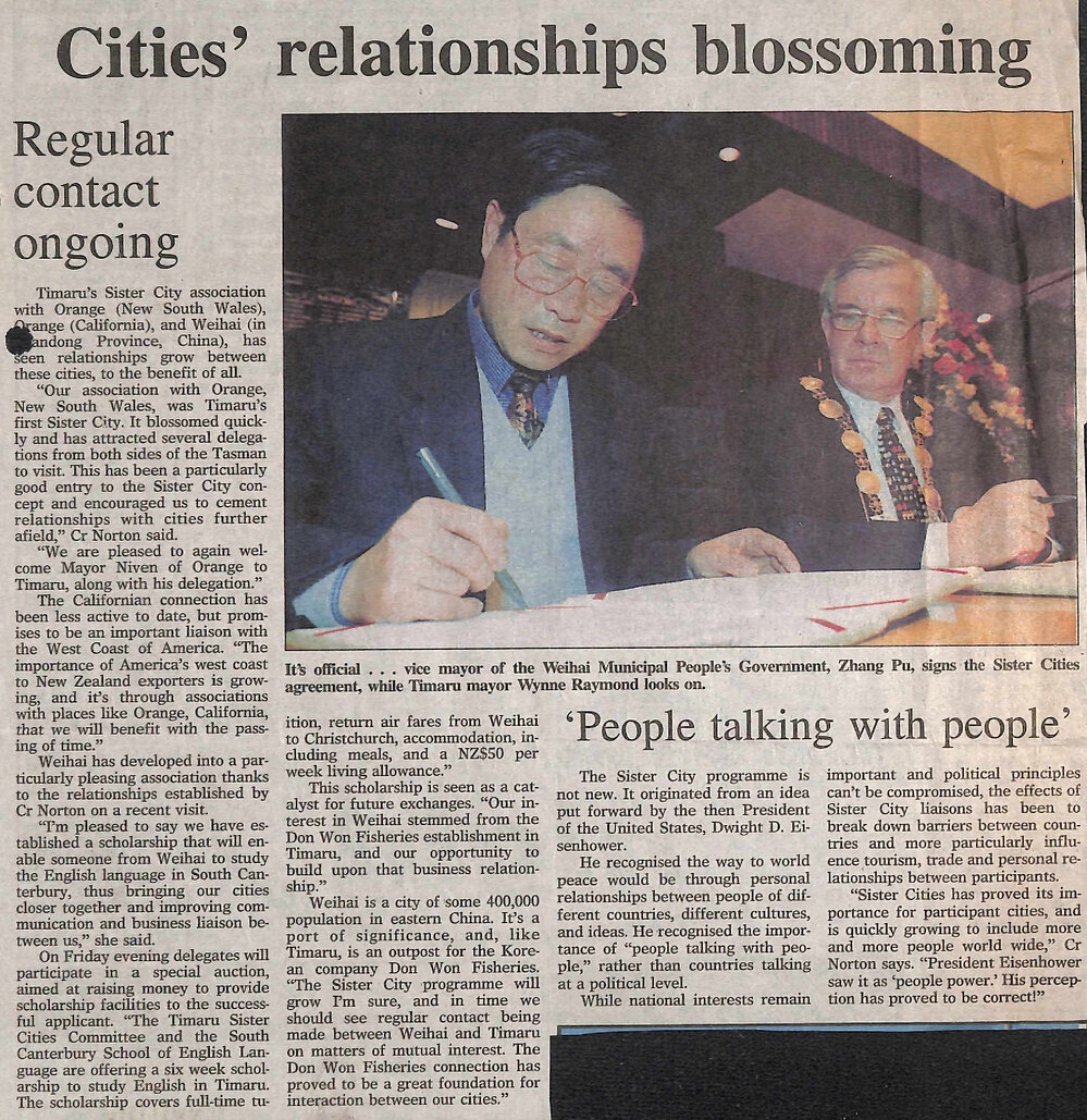 Cities' relationships blossoming, Regular contact ongoing