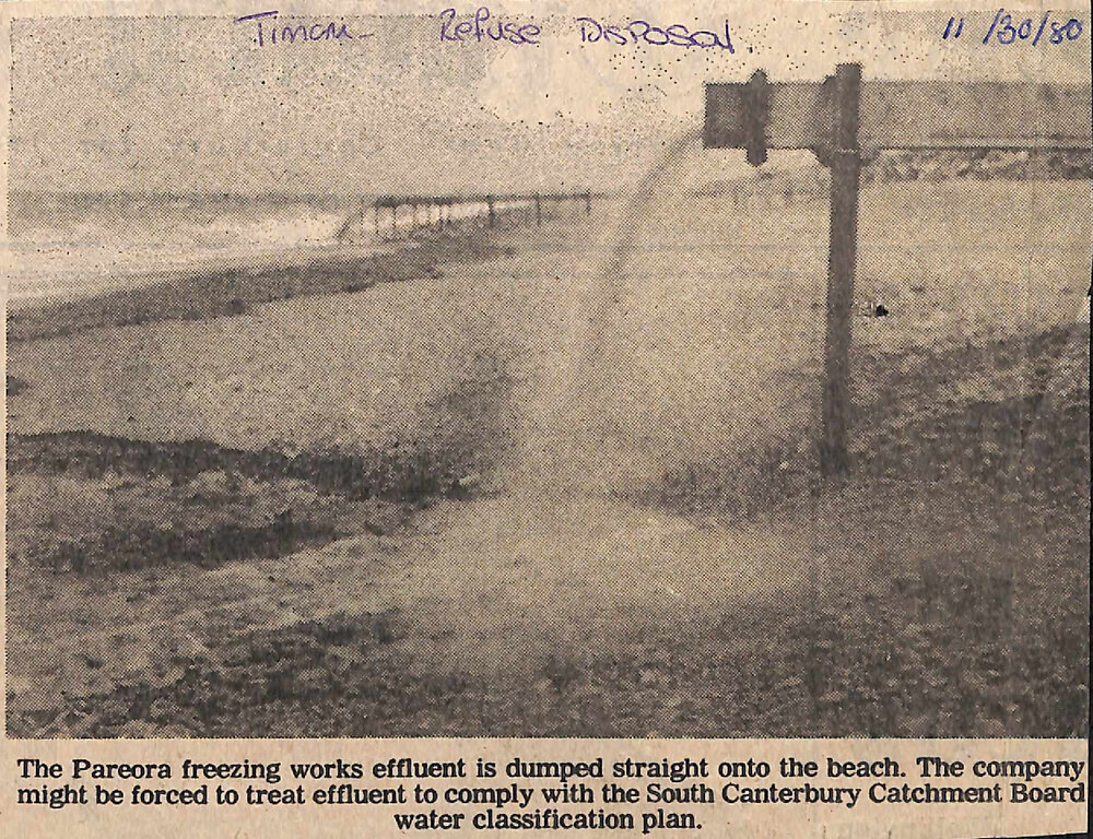 New Catchment Bd plan: Regulations may force council and Pareora works to treat effluent