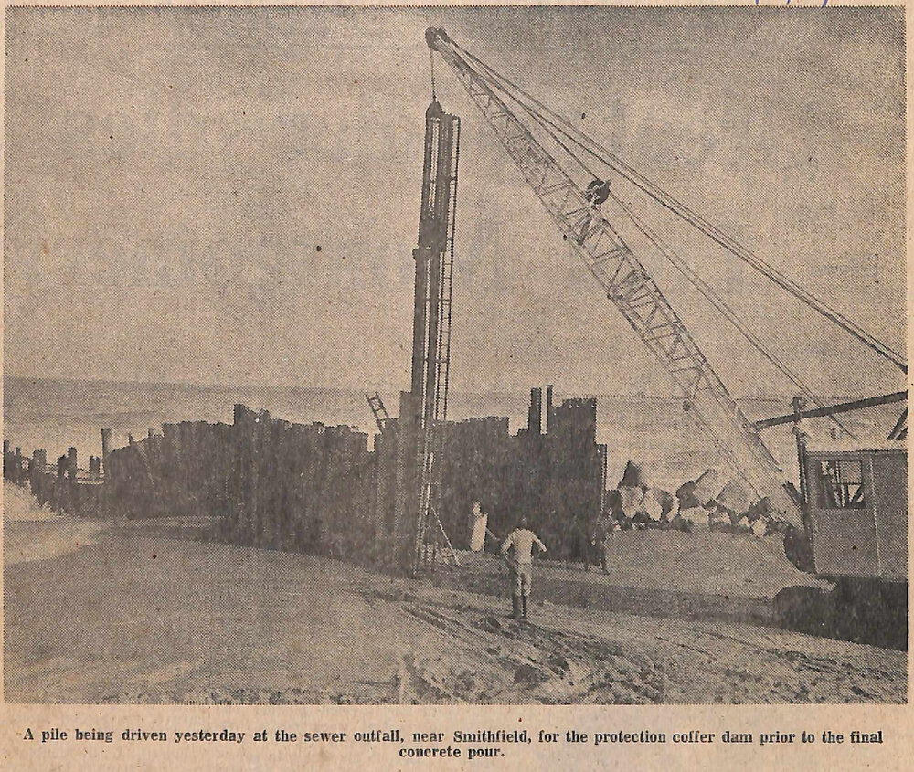 Permanent repairs to sewer outfall nearing completion