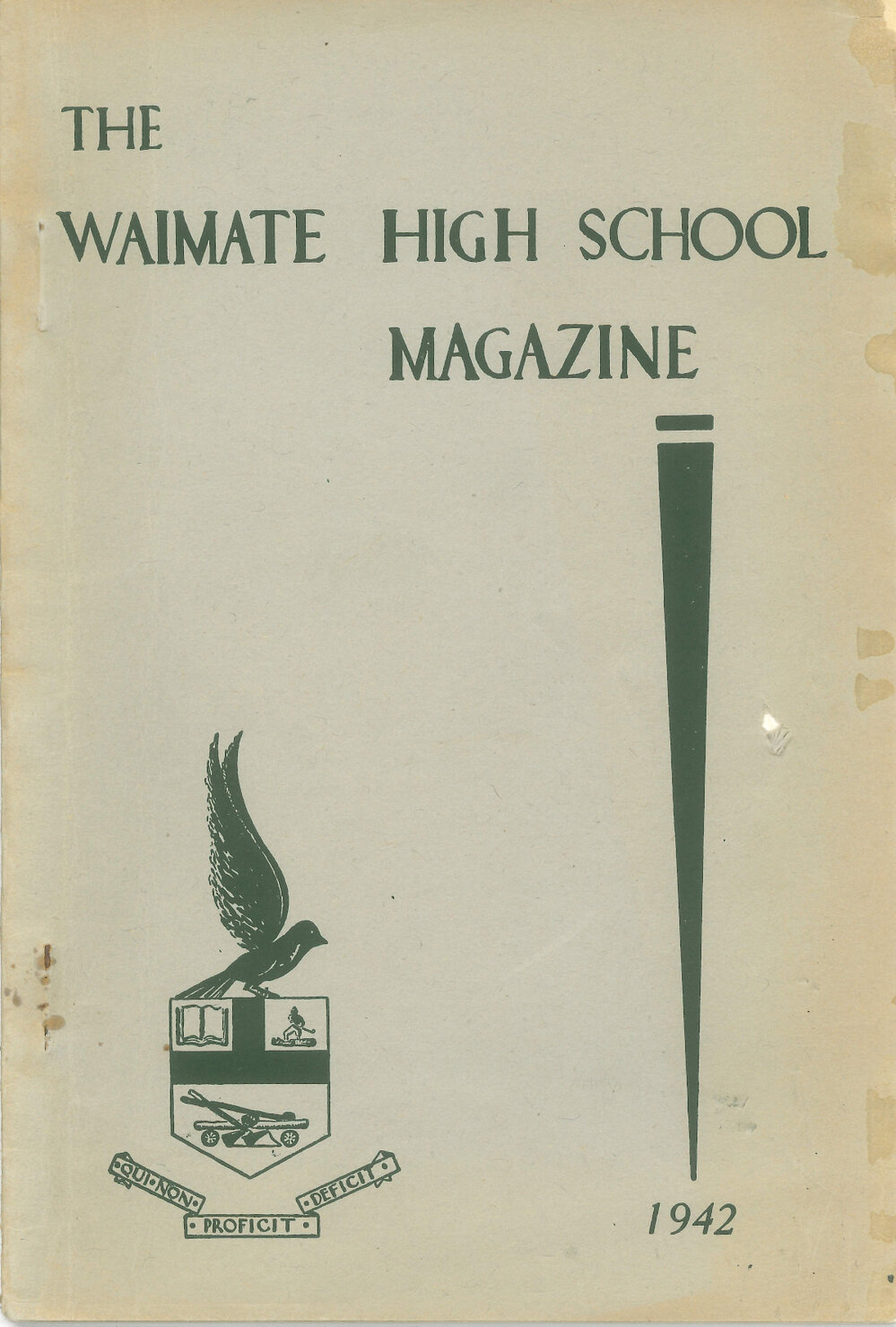 The Waimate High School magazine 1942