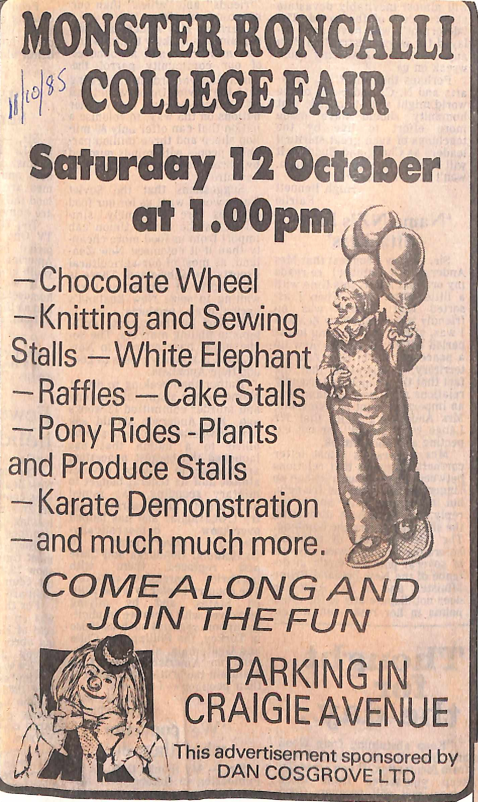 Monster Roncalli College Fair