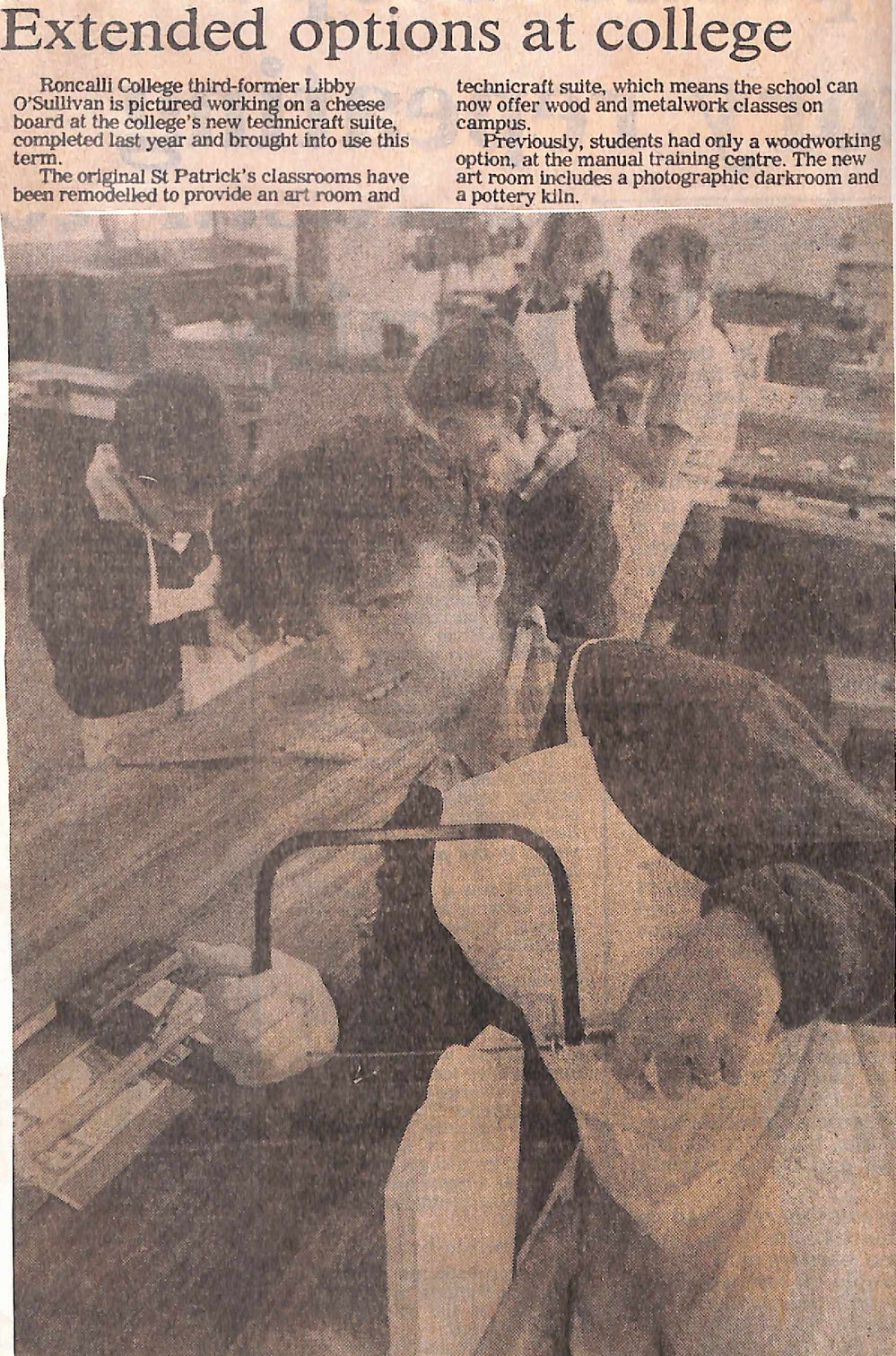 Extended options at college