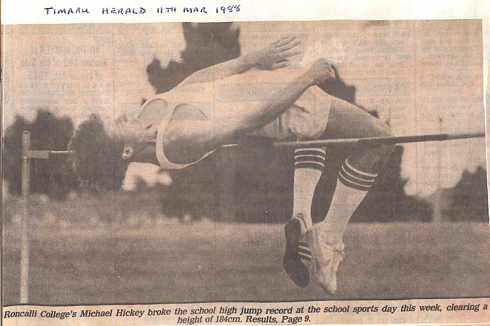 Roncalli College's Michael Hickey breaks high jump record
